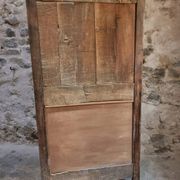 Armoire à linge, bonnetière ancienne en merisier français
