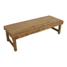 Slatted low bench pinewood