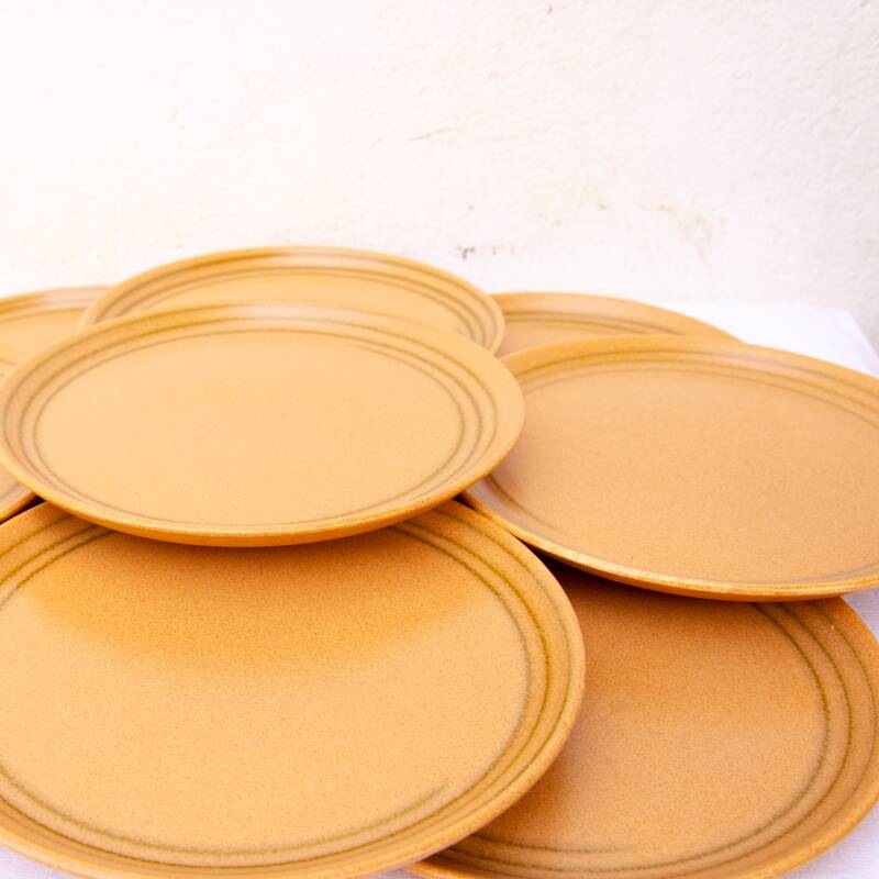 11 Sarreguemines sandstone flat plates Lorraine art workshop