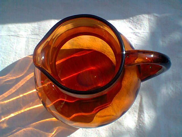 Blown glass jug