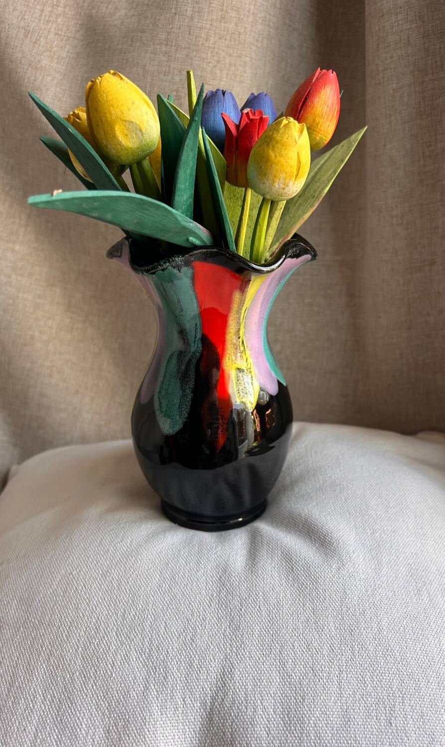 Superb Vintage Vallauris Vase - Psychedelic Decor