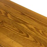 Vintage Pinewood Dining Table Desk with Drawer 60s Design