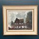 Original Swedish Oil on Panel – “Cabin by the Water” by Jeams – Signed