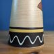 Diabolo vase West Germany MR Keramik leaves styles 70s vintage 28.5cm