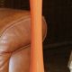 Orange glass vase