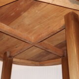 Mahogany coffee table Gaston Poisson art deco 1940