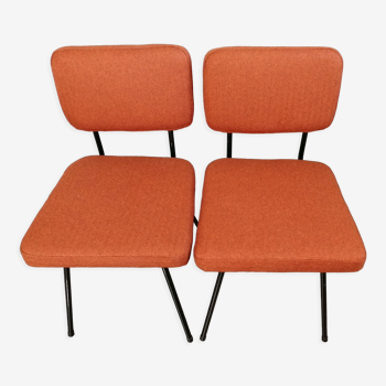 Pair of C57 chairs by Paul Geoffroy Airborne edition