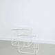 Tables gigognes blanches x2 Isocèle Max Sauze