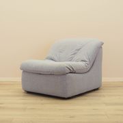 Italian Space Age Lounge Chair 1970s in Bouclé Fabric