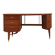 Mahogany desk, Norwegian design, 1960s, production: Sola Møbler
