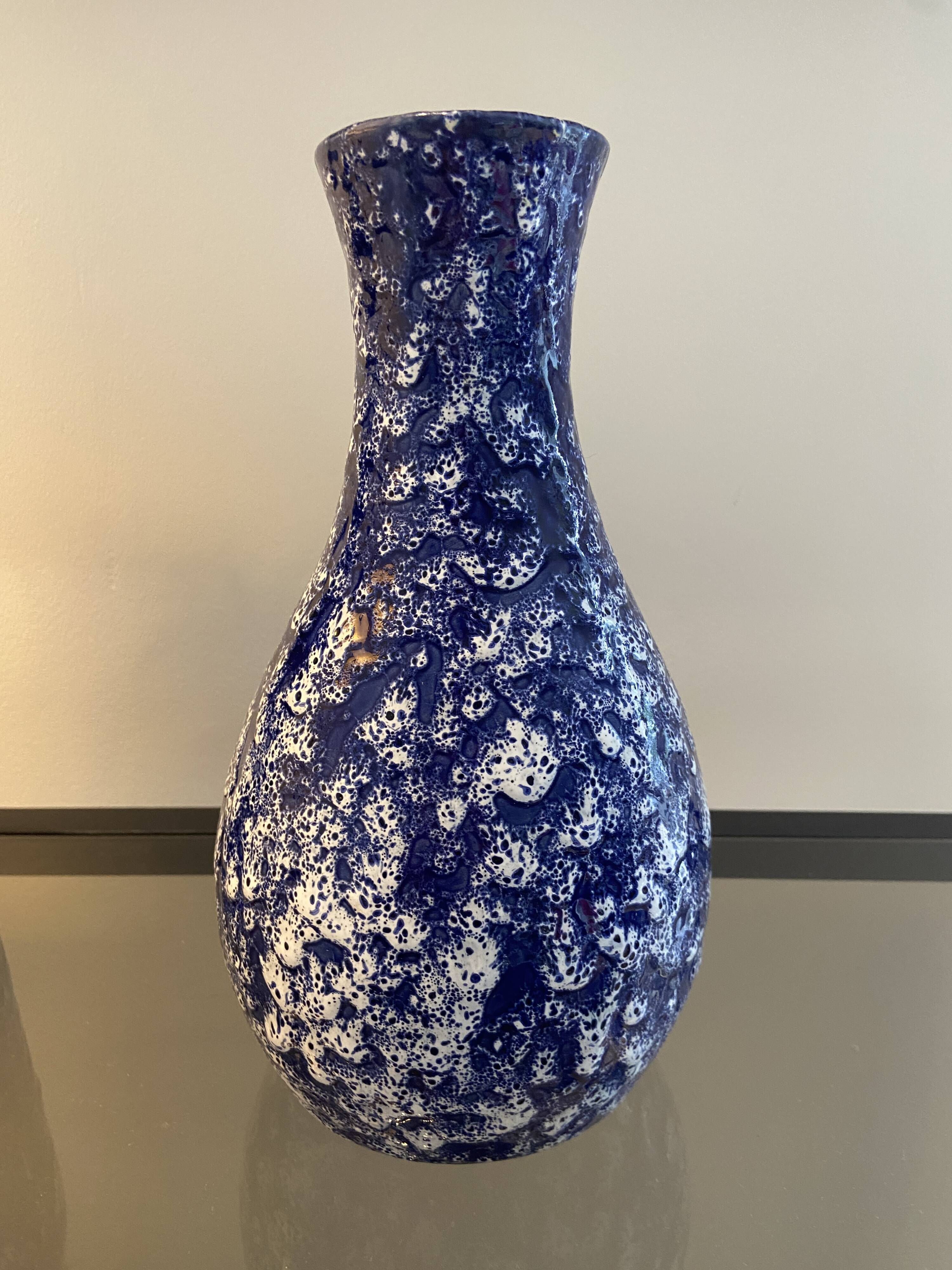 Glazed ceramic vase