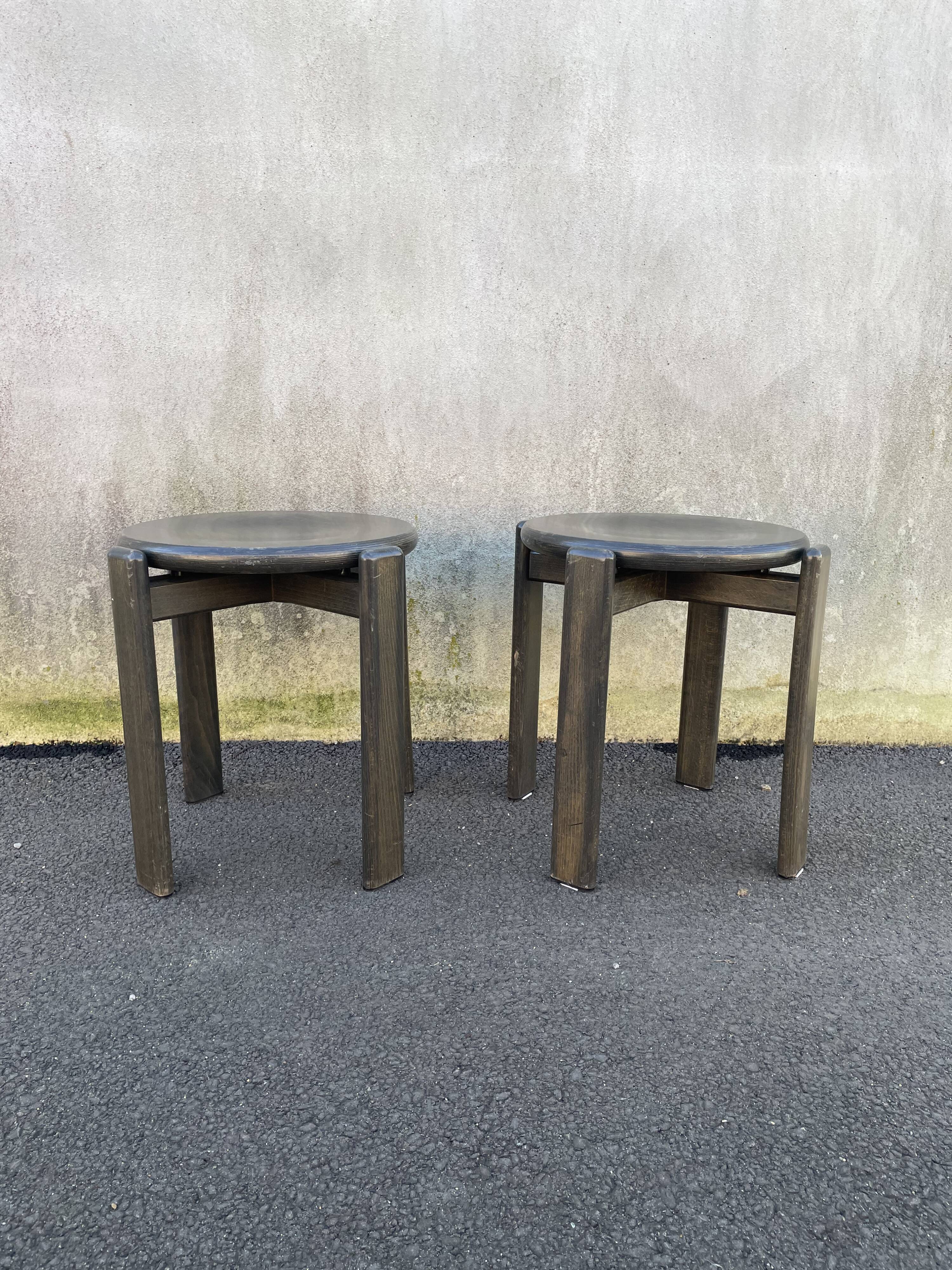 Solid pine stools 1980