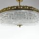 1960's Pressed Glass Pendant with Decorativ Rim, Czechoslovakia