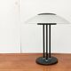 Vintage postmodern table lamp in glass and metal.