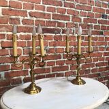 Pair of candelabras Louis XVI style
