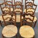 Set of 8 vintage 1930s French chairs