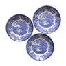 3 plates of Broadhurst Staffordshire English earthenware caps