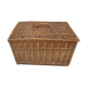 Basket with wicker lid