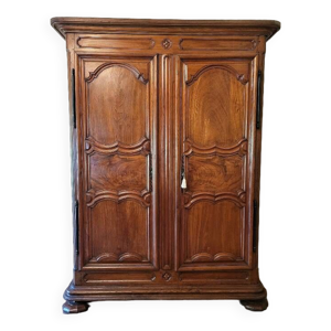 Armoire louis xiv en - noyer massif