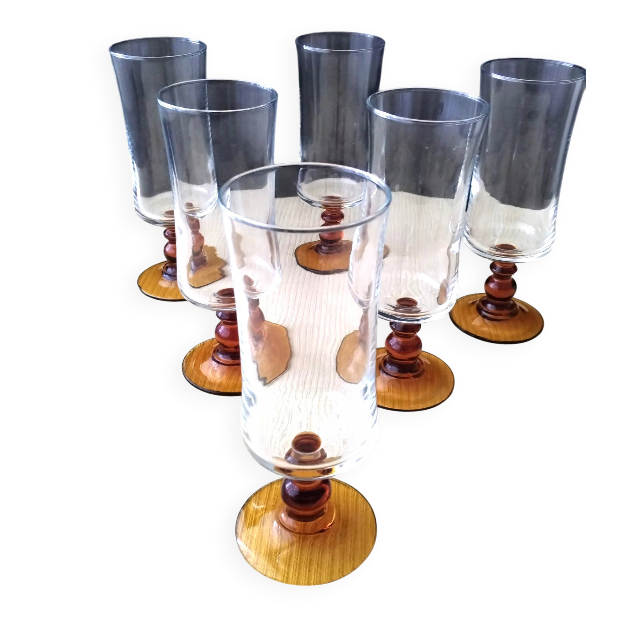 6 Flutes à champagne Luminarc   Modèle "Antique"