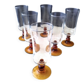 6 Champagne flutes Luminarc Model "Antique"
