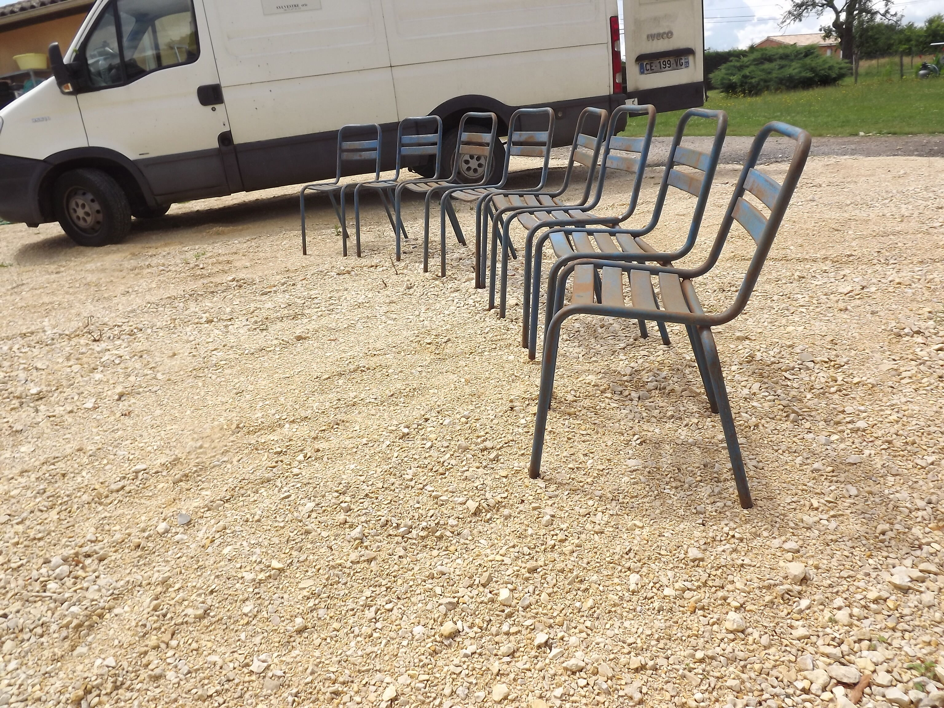 8 t2 tolix chairs