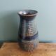 Handcrafted stoneware vase signed Parabis Béarn