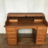 American solid solid oak cylinder desk from 1930