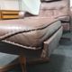 Danish Madsen & Schubell vintage swivel lounge armchair and ottoman