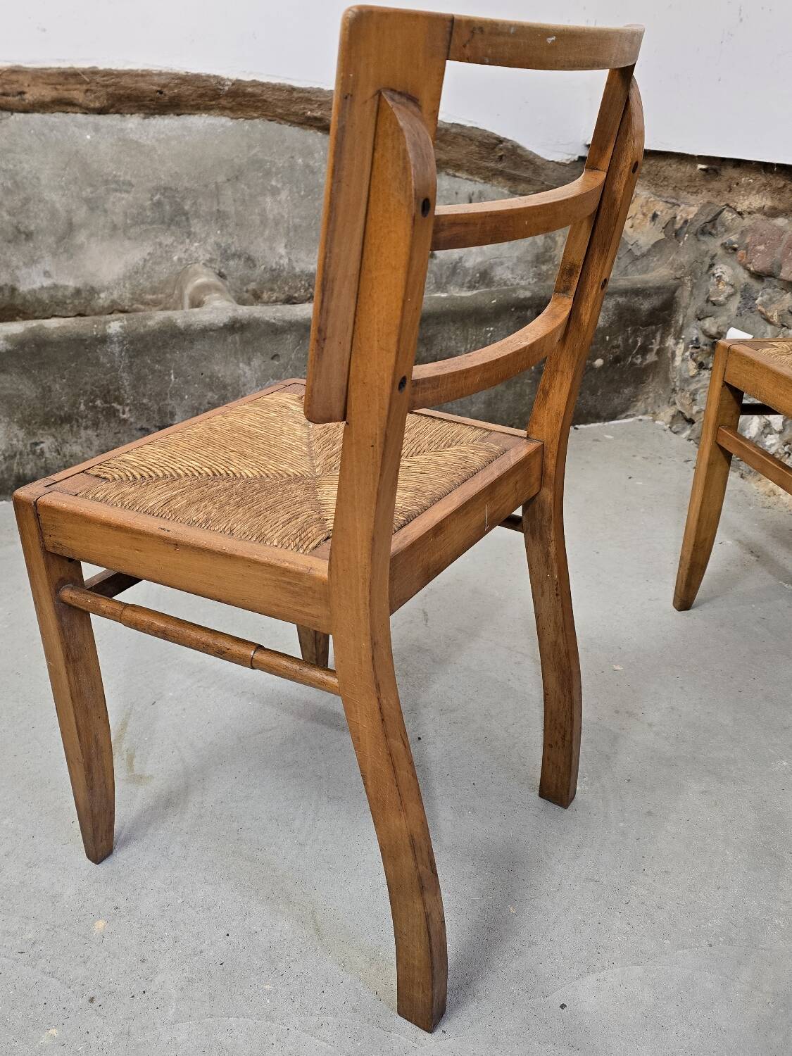 3 Pierre Cruège style chairs 1940-1950