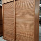 Oak curtain cabinet