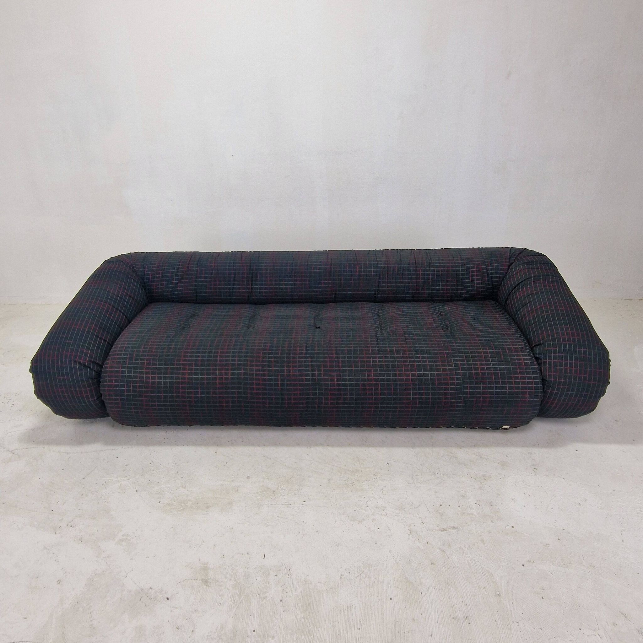 Anfibio 3-Seater Sofa Bed by Alessandro Becchi for Giovannetti, 1970's