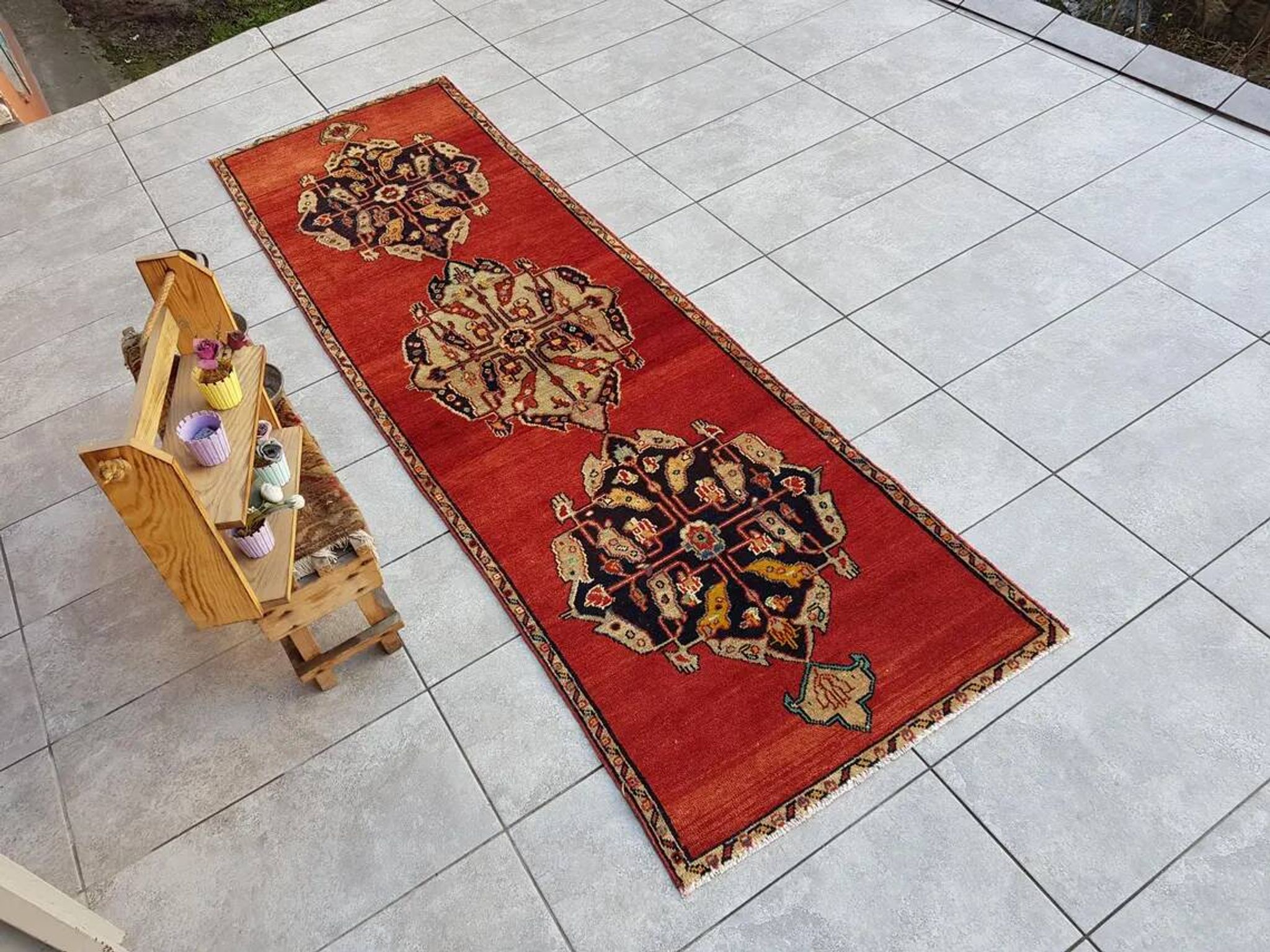 Oushak Bohemian Hallway Runner Rug sku 1069