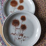 Stoneware plates Sarreguemines France