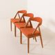Kai Kristiansen chairs model 31, set of 3, Denmark 1960s