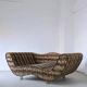 Extra-large postmodern animal print sofa | Germany | 1990s