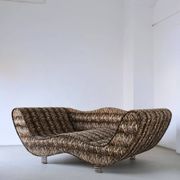 Canapé extra-large à imprimé animal postmoderne | Allemagne | Années 1990