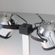 Silver Trepiù table lamp by Gae Aulenti & Livio Castiglioni for Stilnovo, 1971