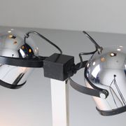 Silver Trepiù table lamp by Gae Aulenti & Livio Castiglioni for Stilnovo, 1971