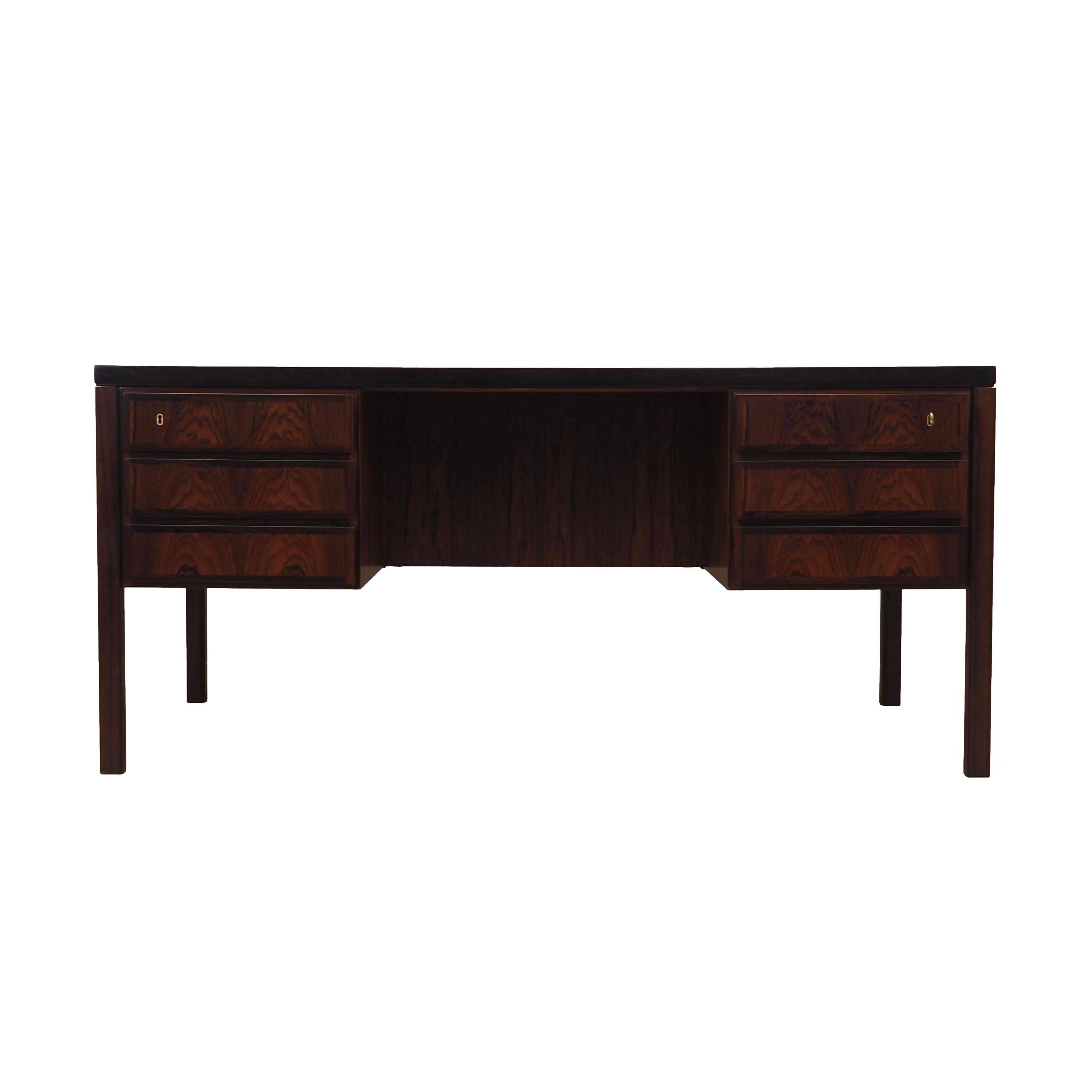 Rosewood desk, Danish design, 1970s, made by Omann Jun