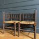 Paire de fauteuils anciens dits "Bobine"