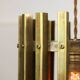 Vintage Italian Brass Cage Pendant Lamp, 70s
