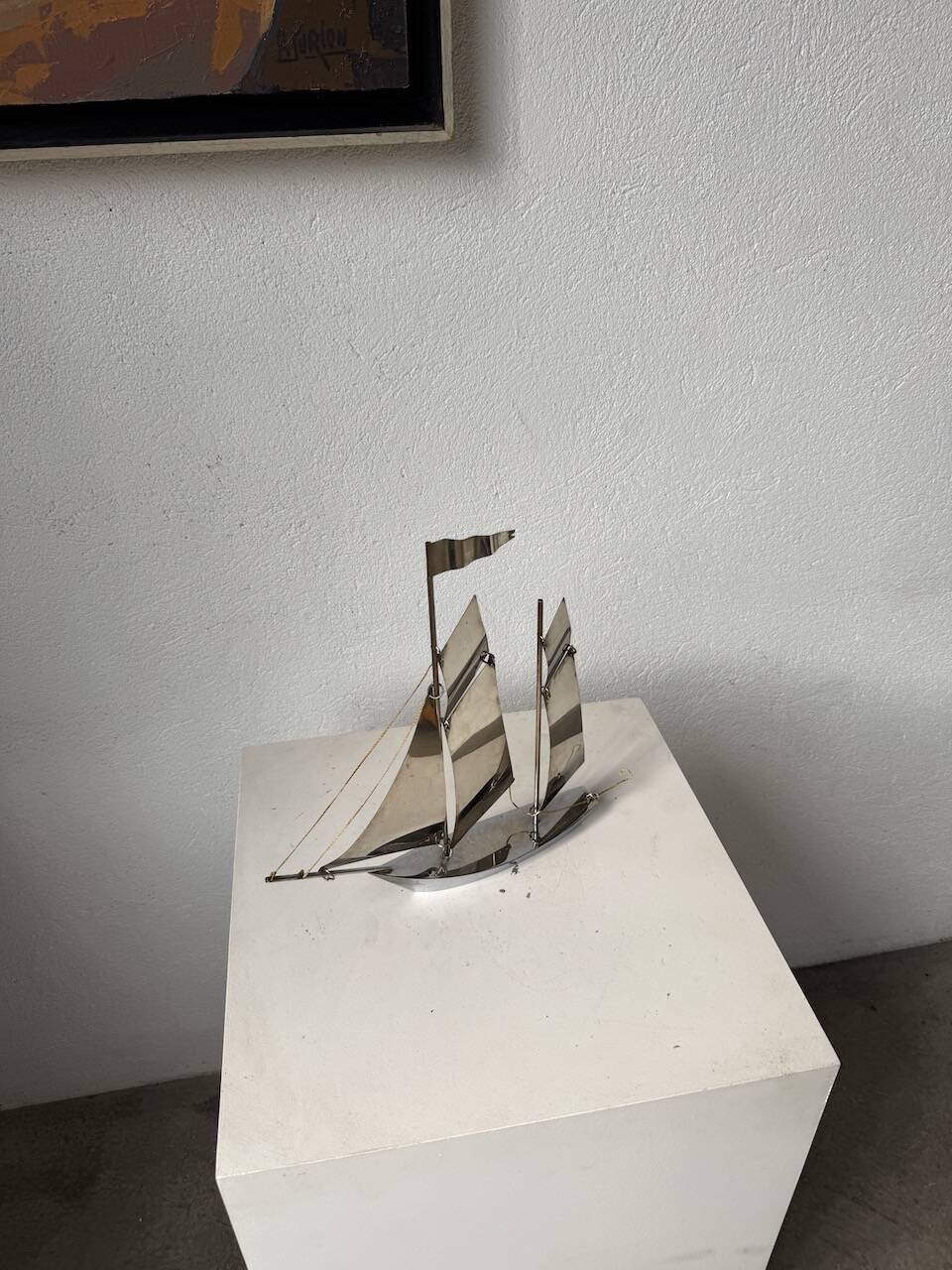 Stainless steel boat from the 1980s.