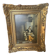 Framed reproduction painting with a golden frame.