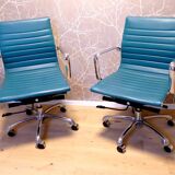 Turquoise office chair