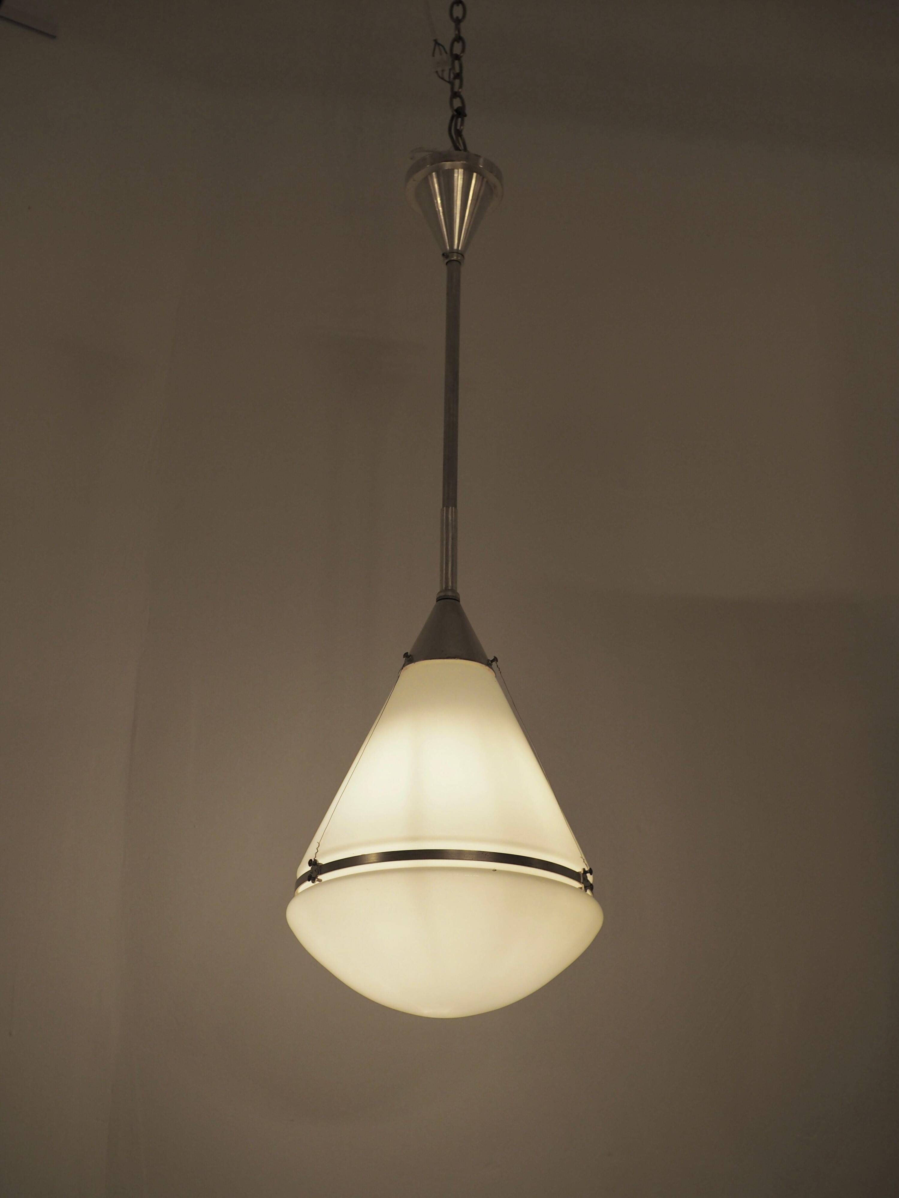 Iconic pendant lamp "Luzette" by Peter Behrens for Siemens, c. 1910s