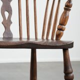 Antique English lowback Windsor chair with beautiful patina
