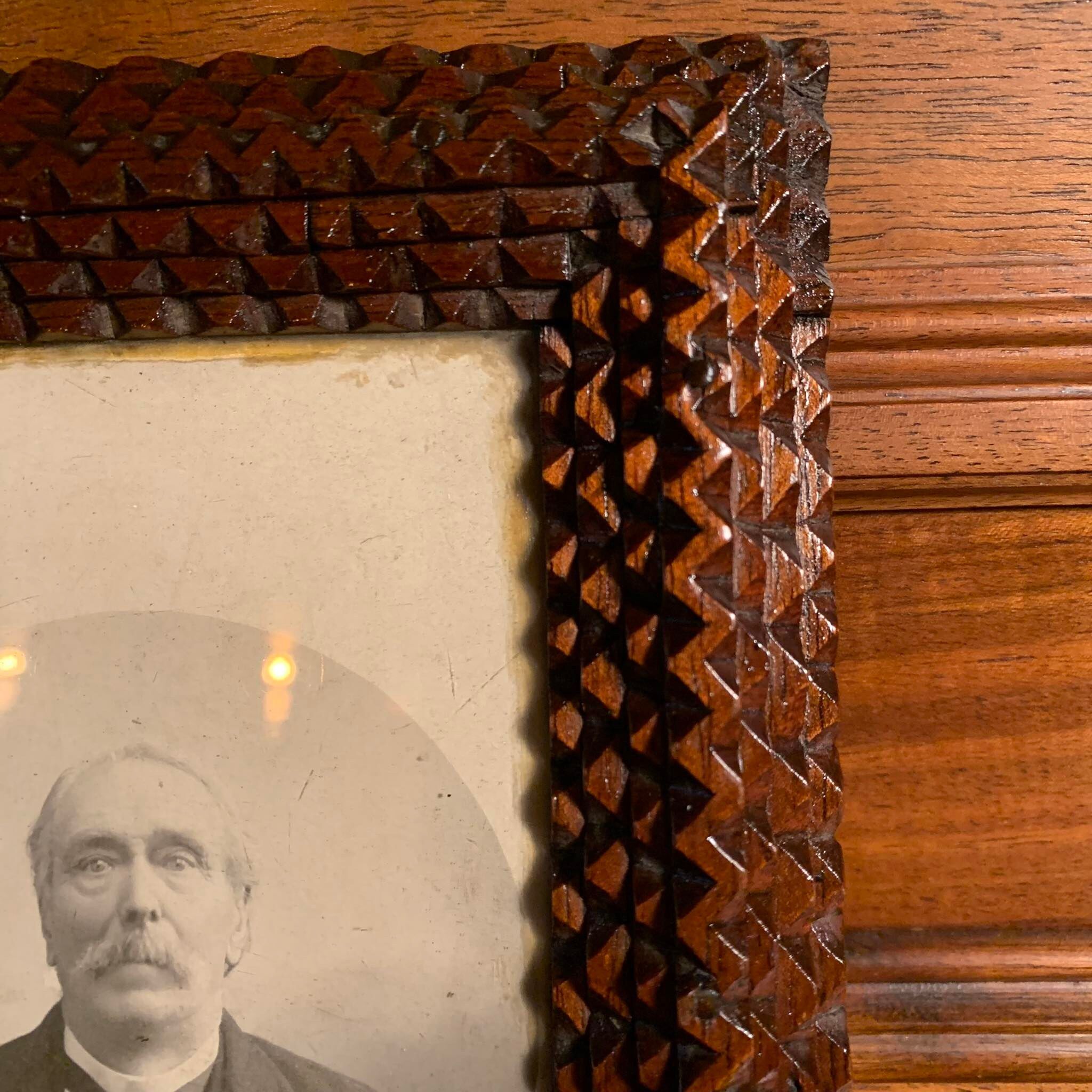 Tramp Art photo frame