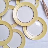 Yellow dinner plates from Moulin des Loups