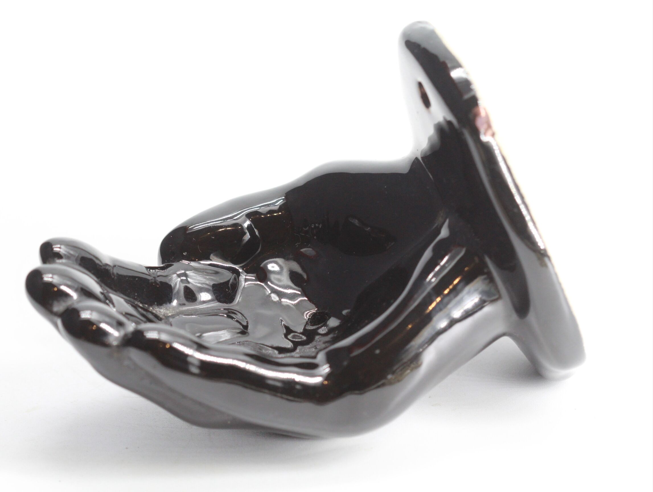 Black hand soap holder